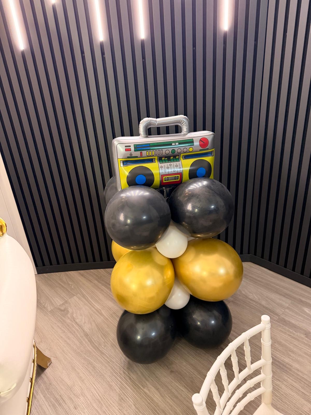 The Big One birthday party setup