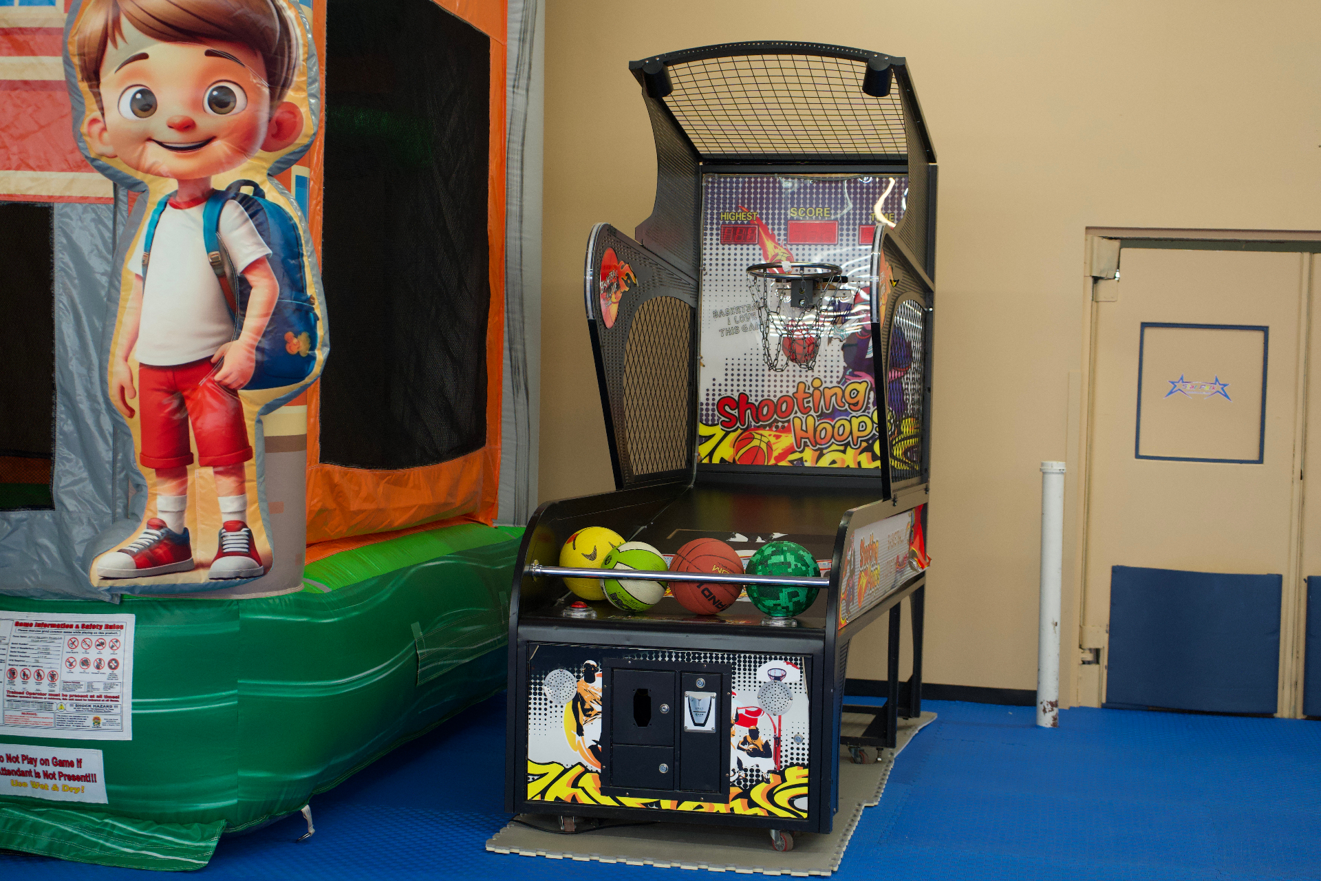 Basketball arcade game at Star Park Allentown