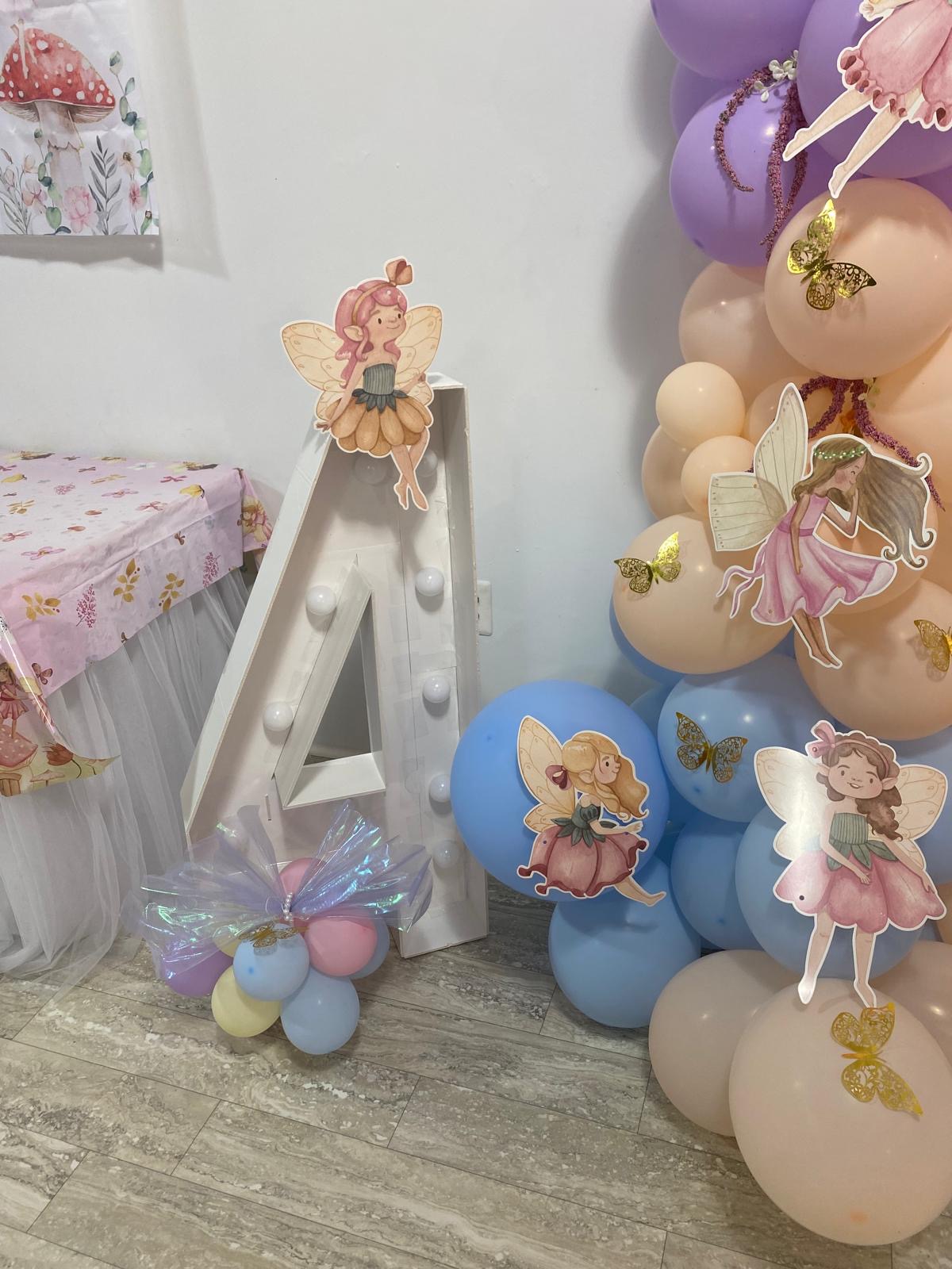 Fairy Garden birthday party setup