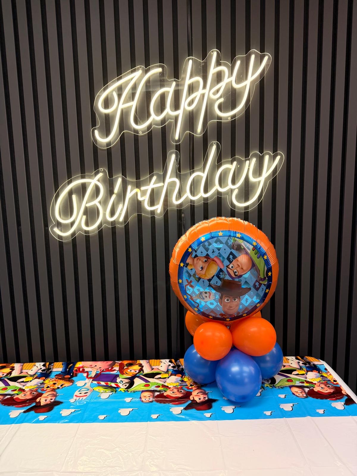 Toy Story birthday party setup