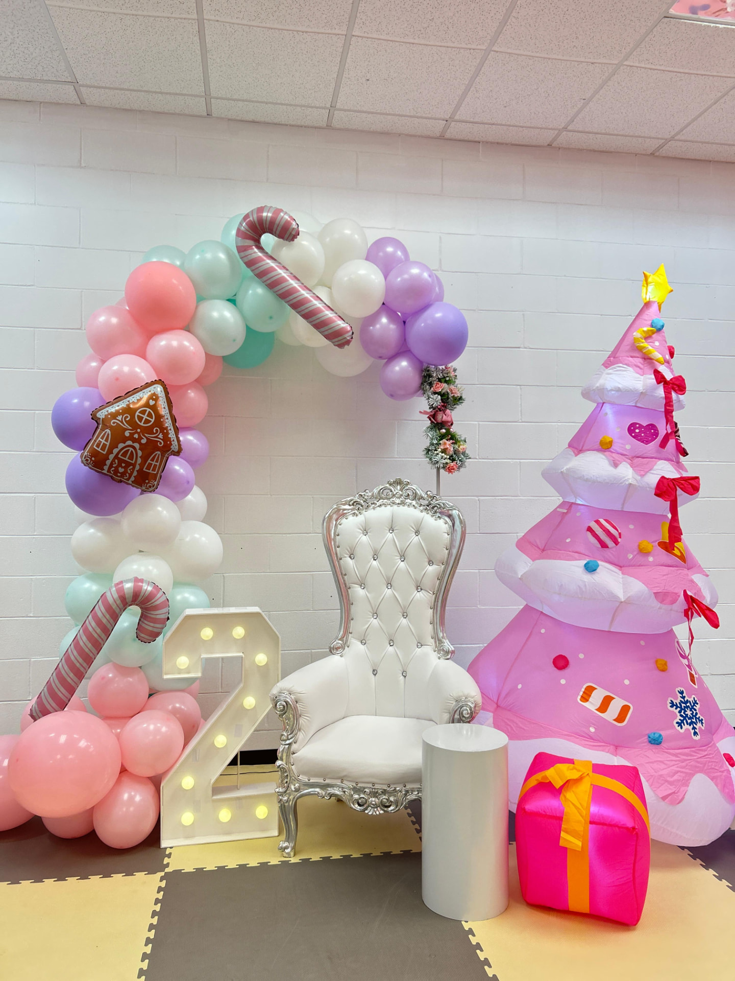 Pink Christmas party photo 2
