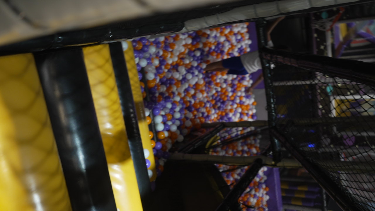 View into the large ball pit at Star Park Cherry Hill